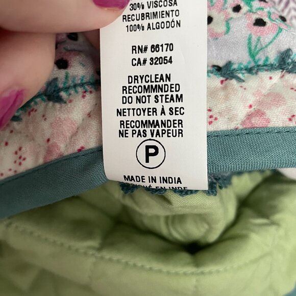 Anthropologie Conditions Apply Floral Printed Quilted Jacket NWOT Size XL - Picture 7 of 8